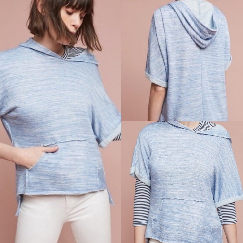 Anthropologie Dolan Oversized Terry Hoodie Tee S